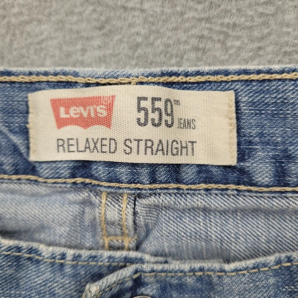 Levi's 559‎ Relaxed Straight Jeans Mens 38x32 Blue Denim 100% Cotton